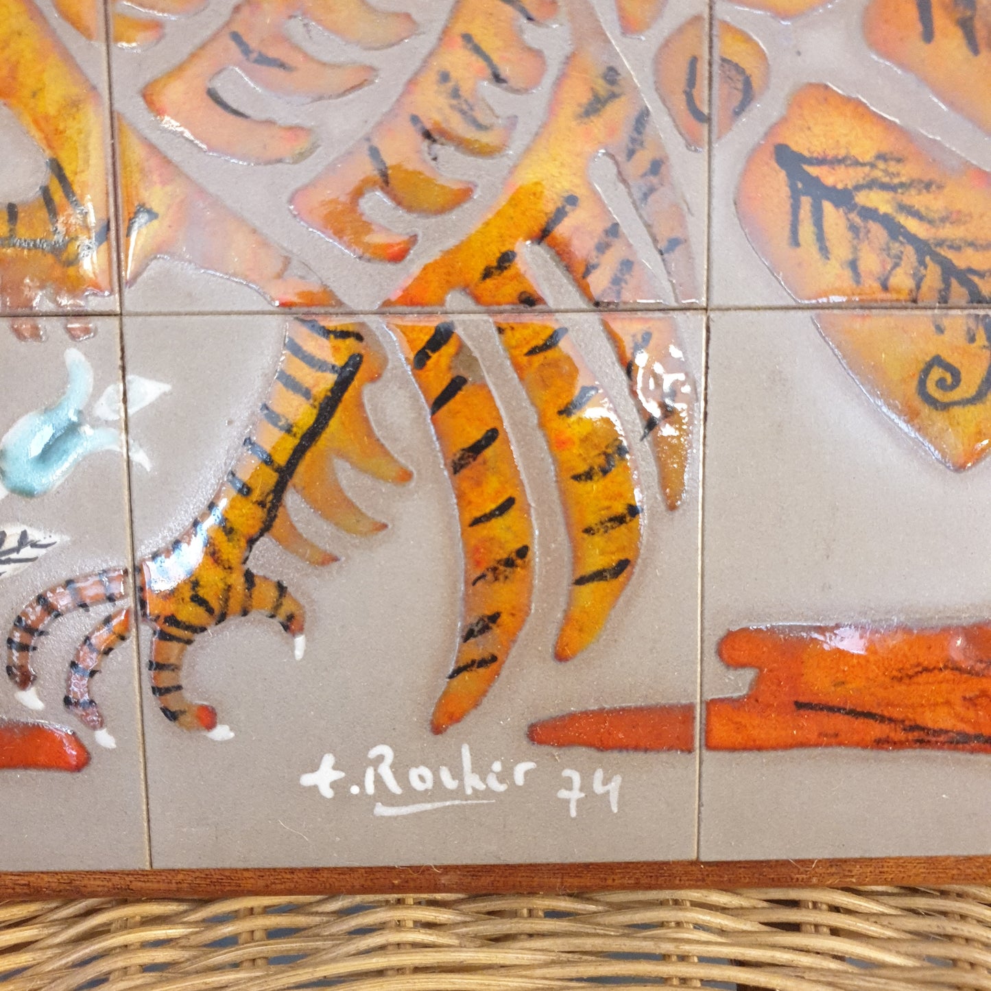 Tableau en carreaux de céramique par Emile Rocher