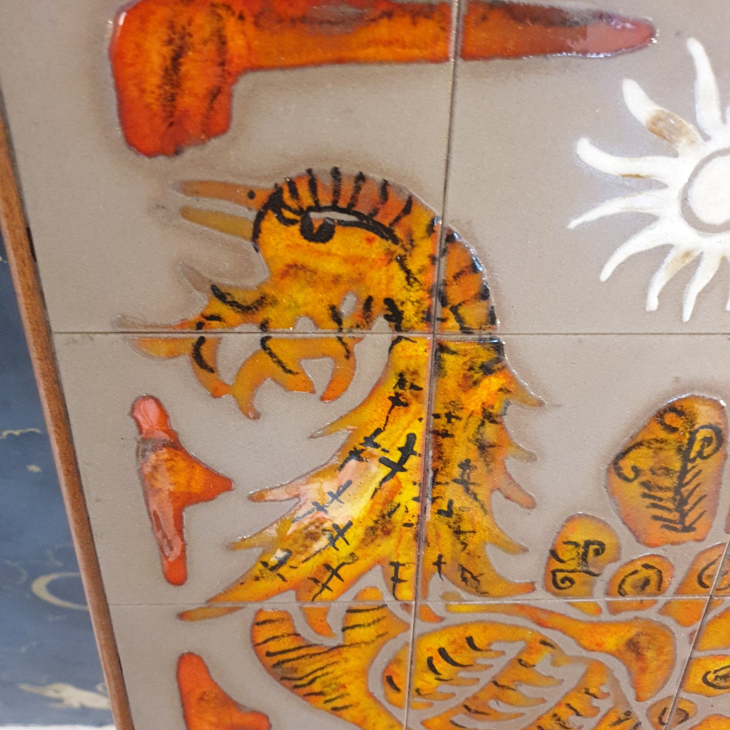 Tableau en carreaux de céramique par Emile Rocher